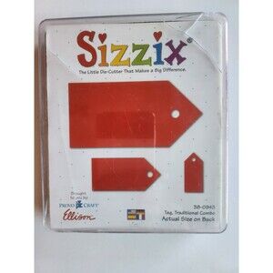Sizzix Traditional Combo Tag die cut 38-0943 B7